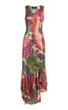 Etro Lurex Jersey Maxi Dress In Multi