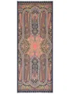 Etro Paisley-print Cashmere-blend Scarf In Brown