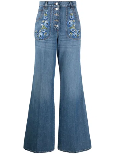 Etro Luxurious Fall/winter 2024 Women's Pants In Blue