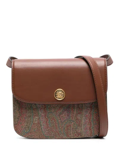 Etro Luxurious Paisley Print Crossbody Bag For Women In Brown