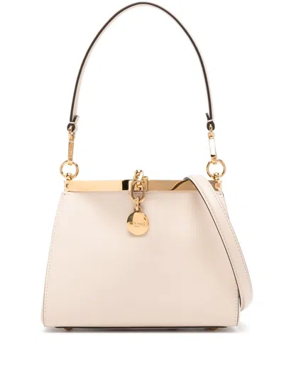 Etro Luxurious White Leather Handbag For The Fashion-forward Woman