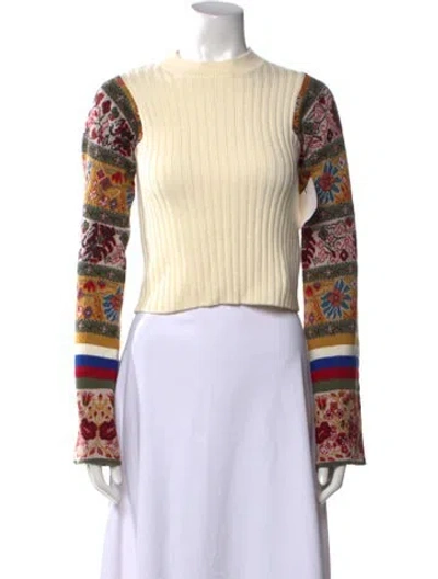 Pre-owned Etro Maglia Wool Sweater In Neutral
