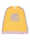 Etro Pegaso-intarsia Sweater In Yellow