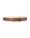 Etro Man Belt Brown Size 38 Leather