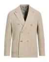 Etro Double Breasted Wool Blazer In Neutral