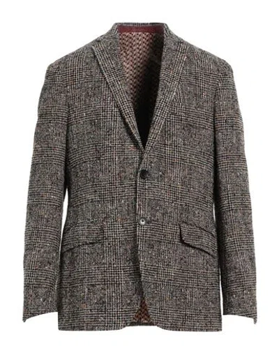 Etro Man Blazer Black Size 38 Alpaca Wool, Wool, Polyamide