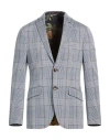 Etro Man Blazer Blue Size 44 Viscose, Polyamide, Elastane In Blue