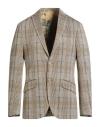 Etro Man Blazer Mustard Size 42 Viscose, Polyamide, Elastane In Brown