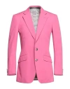Etro Man Blazer Pink Size 44 Cotton In Pink