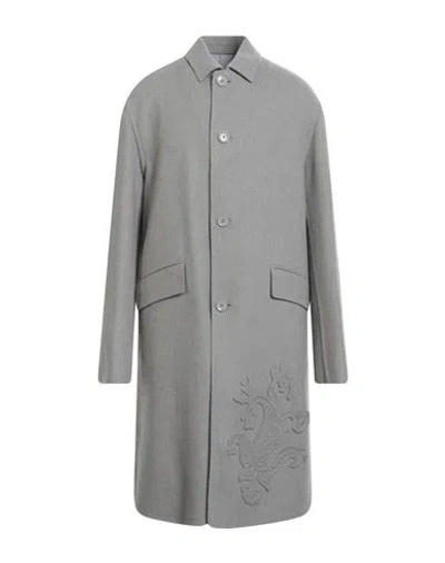 Etro Man Coat Grey Size 38 Virgin Wool