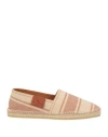 Etro Man Espadrilles Brown Size 7 Textile Fibers