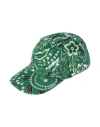 Etro Toddler Boy Hat Green Size 6 Cotton, Polyamide In Green