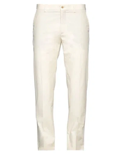 Etro Man Pants Beige Size 32 Cotton In Neutral