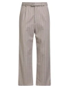 Etro Man Pants Beige Size 34 Wool, Elastane In Multi