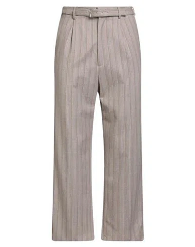 Etro Man Pants Beige Size 34 Wool, Elastane In Multi