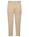Etro Man Pants Beige Size 36 Cotton, Elastane In Brown
