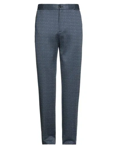 Etro Man Pants Blue Size 38 Cotton, Viscose, Polyester, Polyamide, Elastane