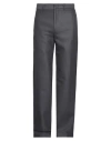 Etro Man Pants Lead Size 36 Virgin Wool, Polyamide, Elastane In Grey