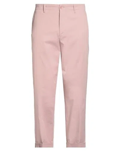 ETRO ETRO MAN PANTS LIGHT PINK SIZE 34 COTTON, ELASTANE