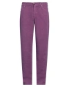 Etro Man Pants Mauve Size 33 Linen In Purple