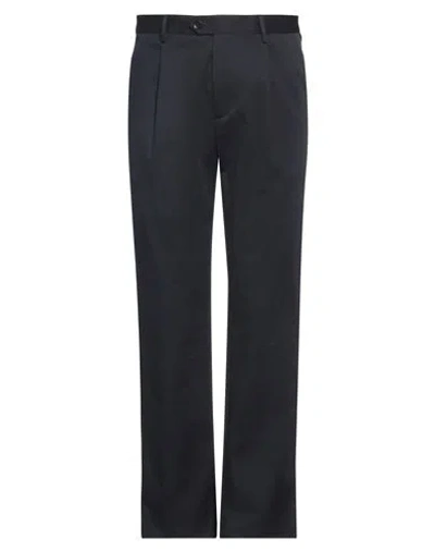 Etro Man Pants Midnight Blue Size 30 Cotton, Elastane In Black