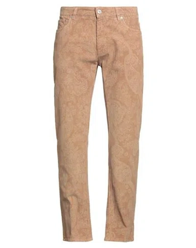 ETRO ETRO MAN PANTS SAND SIZE 33 COTTON