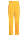 Etro Man Pants Yellow Size 40 Cotton In Yellow