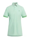 Etro Man Polo Shirt Light Green Size M Cotton