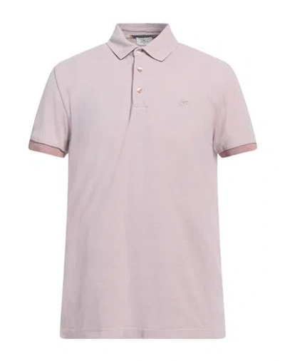 Etro Man Polo Shirt Mauve Size L Cotton In Purple
