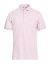 Etro Man Polo Shirt Pink Size L Cotton