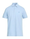 Etro Man Polo Shirt Sky Blue Size L Cotton