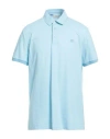 Etro Man Polo Shirt Sky Blue Size Xxl Cotton