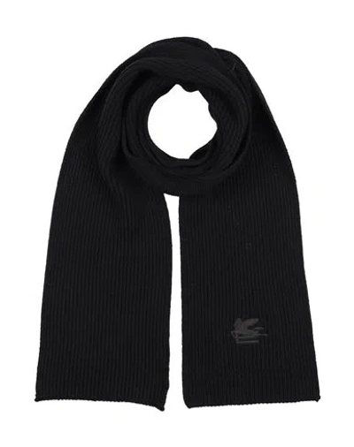 Etro Man Scarf Black Size - Wool