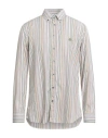 Etro Man Shirt Green Size 16 Cotton In Multi