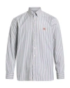 Etro Man Shirt Green Size 17 Cotton In Brown