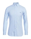 Etro Man Shirt Azure Size 15 ¾ Cotton, Elastane In Blue