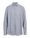 Etro Man Shirt Light Blue Size 17 Cotton In Blue