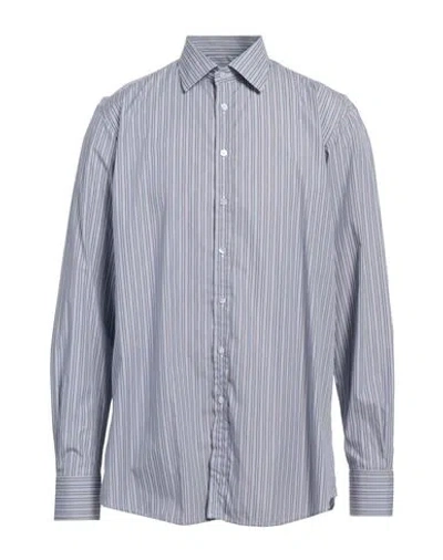 Etro Man Shirt Light Blue Size 17 Cotton