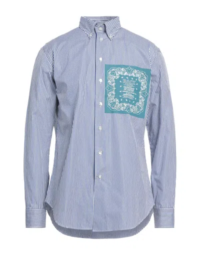 Etro Shirts In Navy Blue