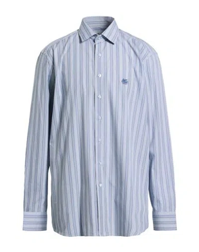 Etro Man Shirt Pastel Blue Size 17 ½ Cotton