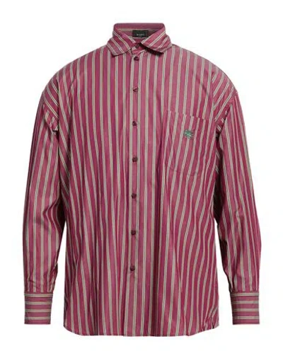 Etro Man Shirt Plum Size 15 ¾ Cotton In Purple