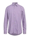 Etro Man Shirt Purple Size 17 ½ Cotton