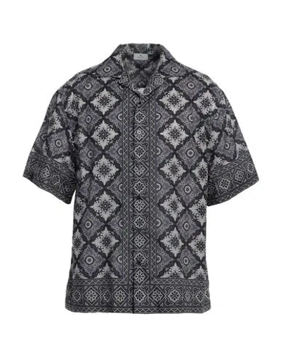 Etro Floral Bowling Shirt In Blue