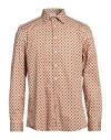 Etro Man Shirt Sand Size 17 Cotton In Beige