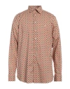 Etro Man Shirt Sand Size 17 Cotton In Beige