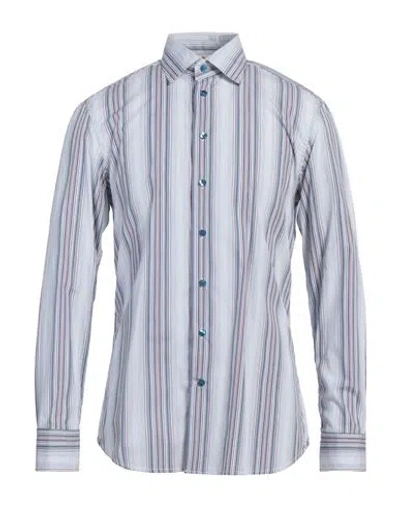 Etro Man Shirt Sky Blue Size 16 ½ Cotton