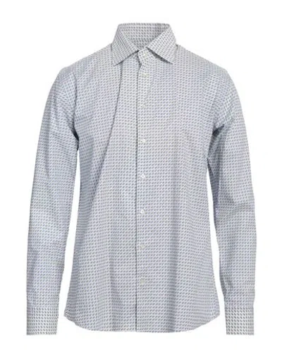 Etro Man Shirt Sky Blue Size 18 Cotton