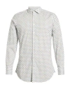 Etro Man Shirt White Size 16 ½ Cotton, Elastane In Gray