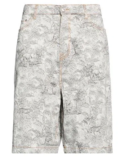 Etro Man Shorts & Bermuda Shorts Light Grey Size 34 Cotton In Gray