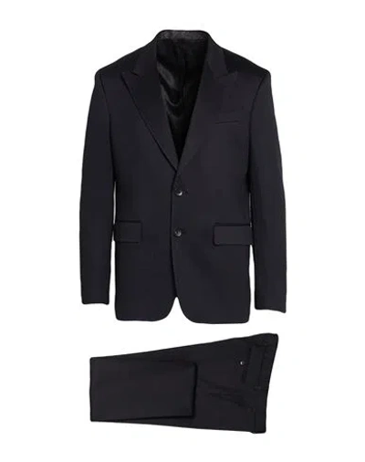 Etro Man Suit Midnight Blue Size 42 Cotton, Polyamide